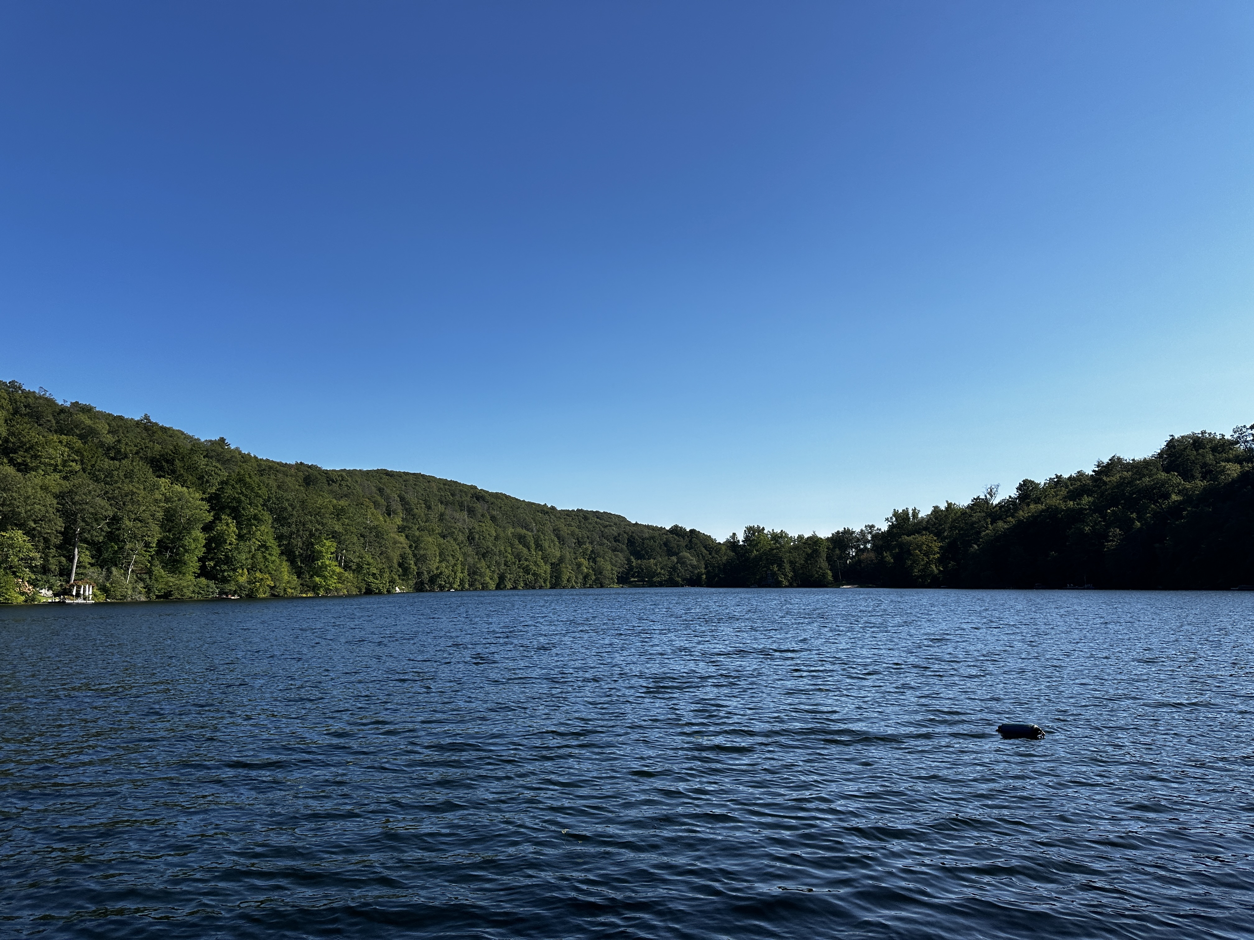 Landscape photo of Laurel Lake in New Hartford, CT. 