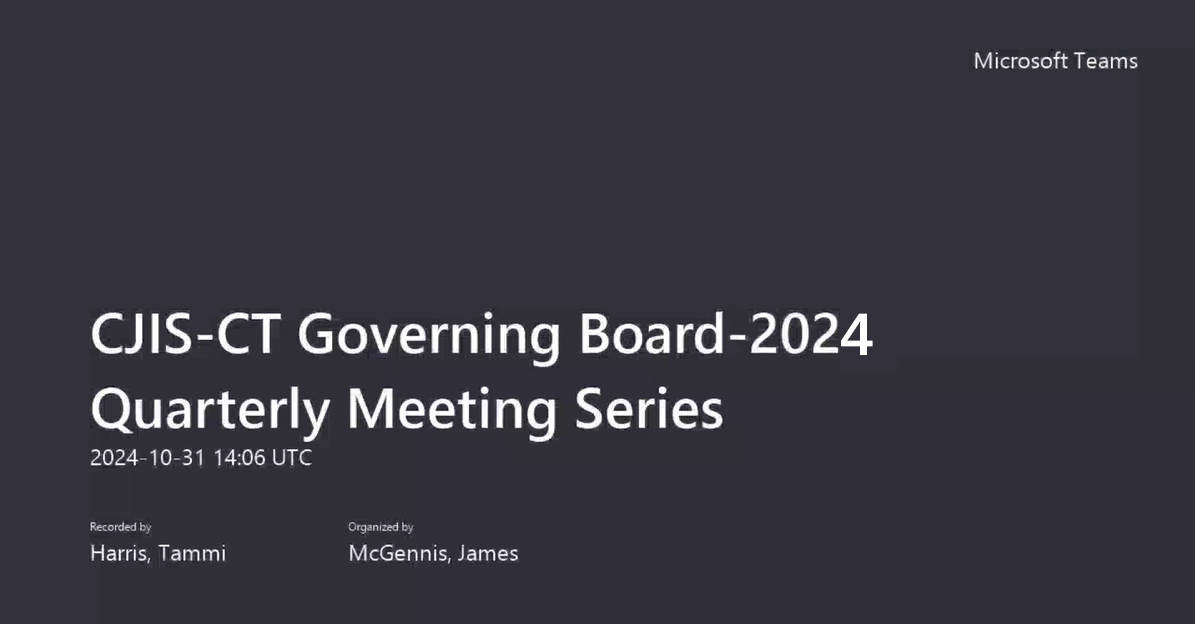 A picture of the meeting date: October 31, 2024, and time: 10:00AM EST.