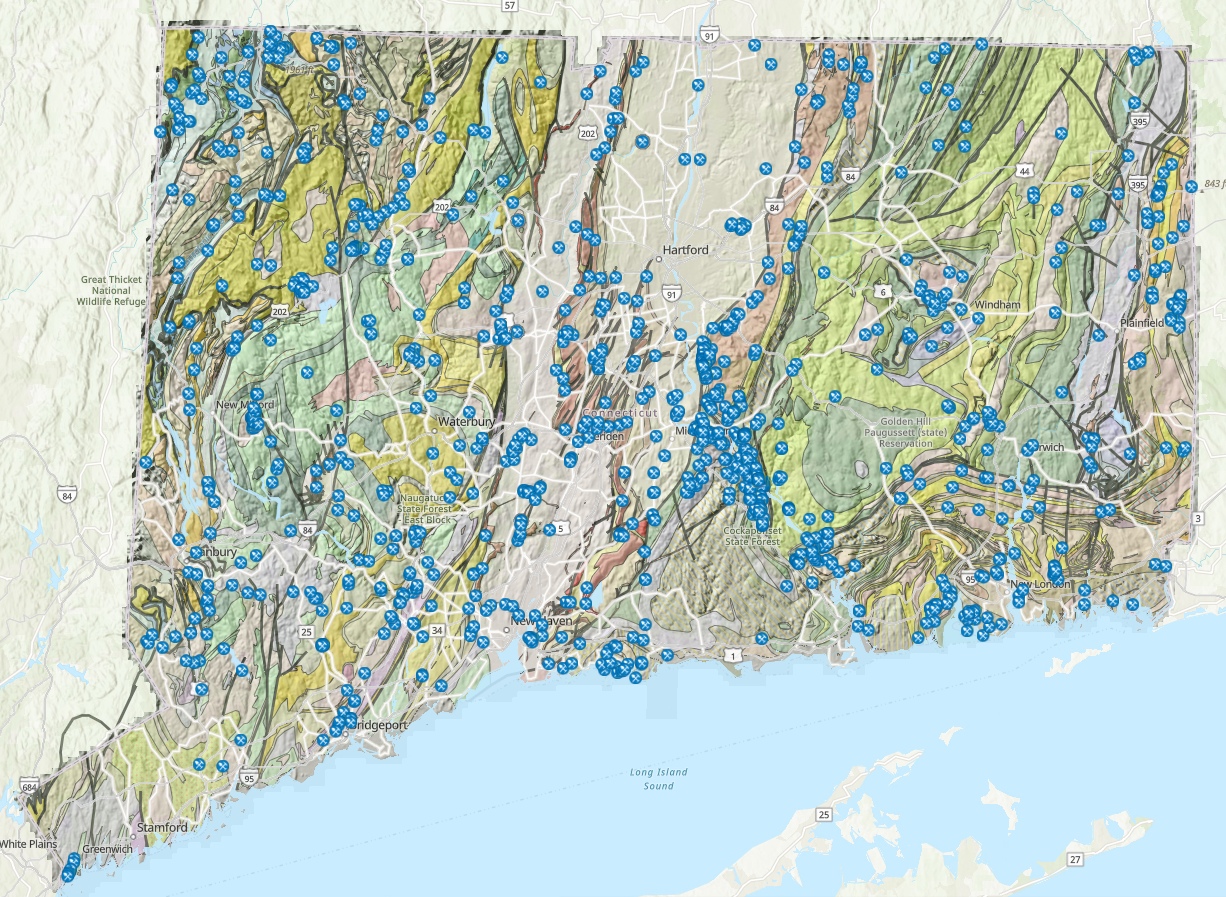 Mines and Quarries map