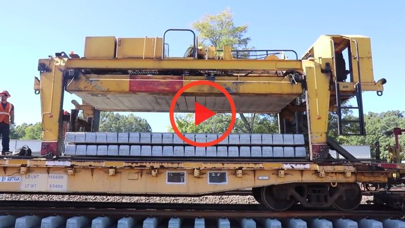 Machine Working on Hartford Rail Line