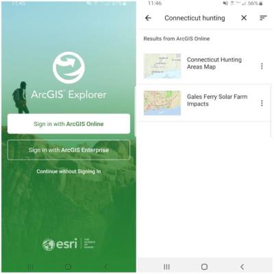 Screenshot of Android App