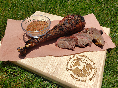 Smoked wild turkey legs