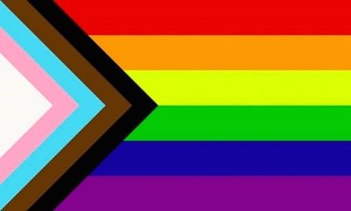Progress pride rainbow flag