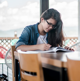 Girl Studying