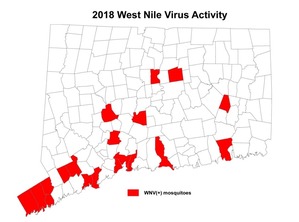West Nile Virus map