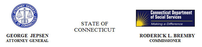 Joint Release of the Attorney General and Department of Social Services header