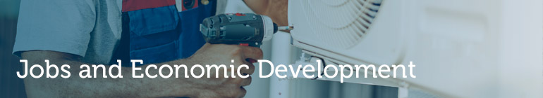 Jobs and Economic Development header