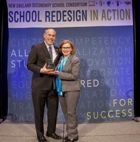 Connecticut State Rep. Joe Aresimowicz. and Commissioner of Education Dianna R. Wentzell Commissioner of Education