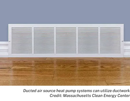 ducted air source heat pump
