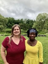 Betty smiling with her foster mother