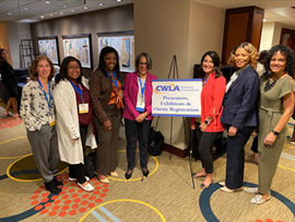 CT DCF Leaders attend CWLA National Conf. Treena Mazzotta, Tina Jefferson, Commissioner Dorantes, CWLA CEO Christine James Brown, Monica Montalvo Rams, JoShonda Guerrier and Yadira Ijeh.