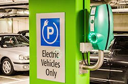 EV Charger in garage