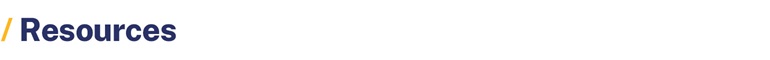 Resources Section Header