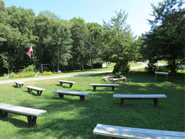 Camp Harkness Firepits at Green Cabin