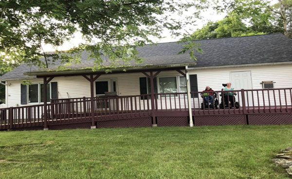 Kellie and Ben Hartigan at their home