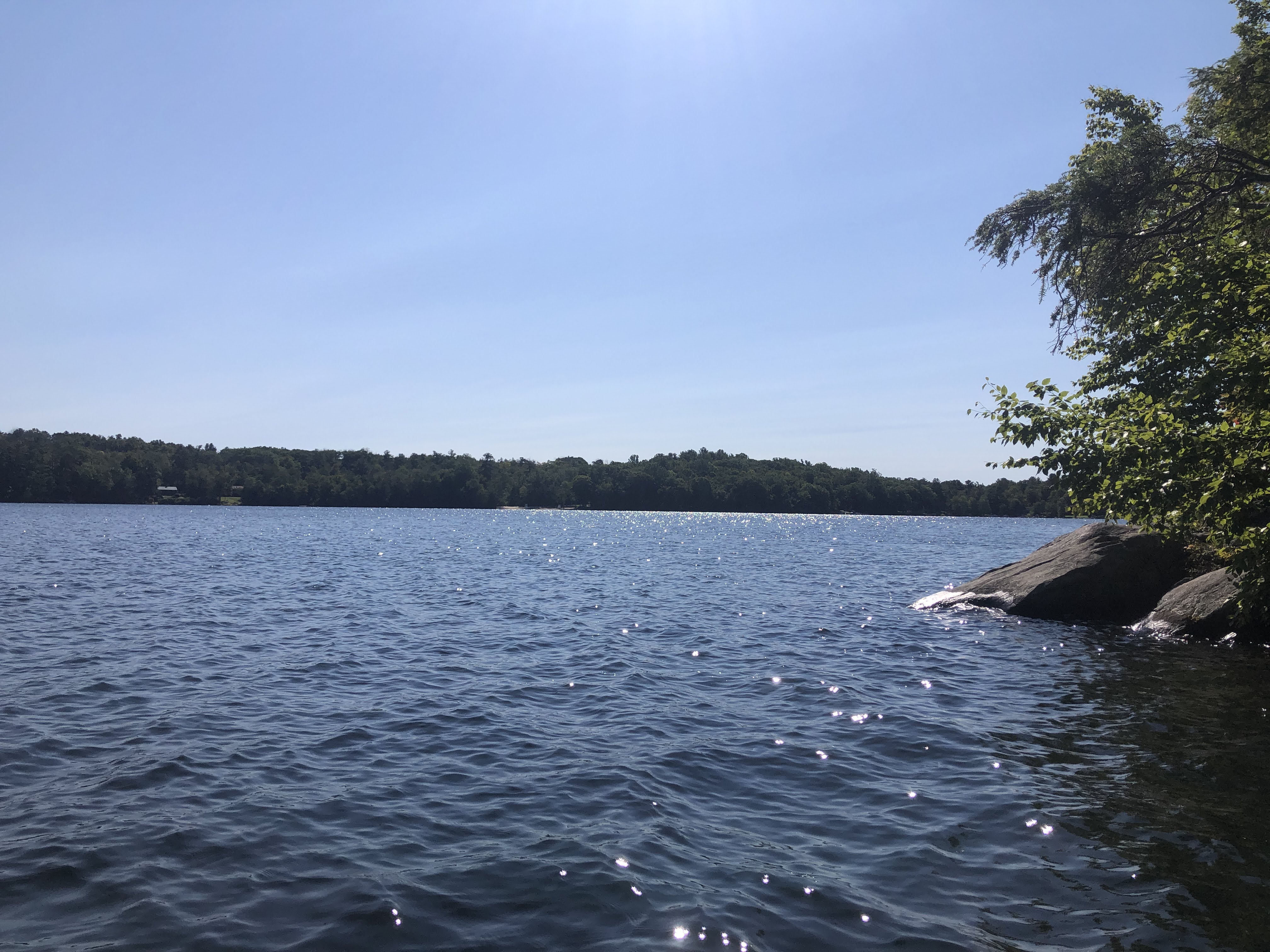 Photo of West Hill Pond in 2022.