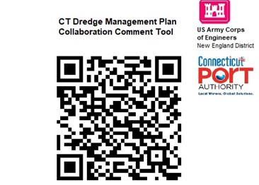QR code for accessing the CT Dredge Management Plan Collaboration Comment tool