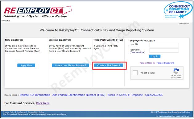 Create a TPA Account