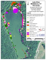 Map of Lake Elise, Middlebury 2018