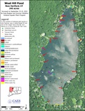 2022 survey map of West Hill Pond