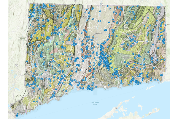 Mines and Quarries map