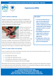 Argininemia fact sheet