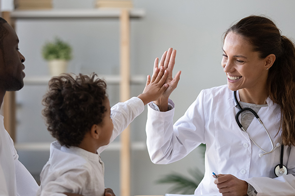 Doctor and patients