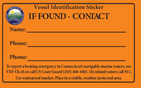 image of if found decal