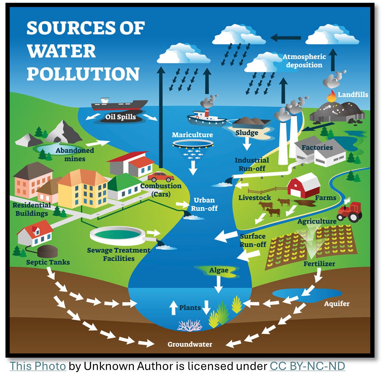 Describes point sources and nonpoint sources of pollution.