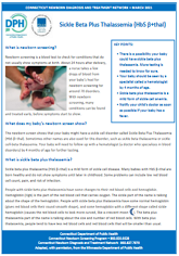 Sickle Beta Plus Thalassemia fact sheet