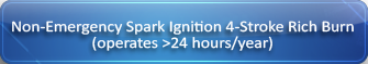 Non-emergency spark ignition 4-stroke rich burn, operates more than 24 hours per year
