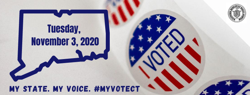 Banner with Election Date