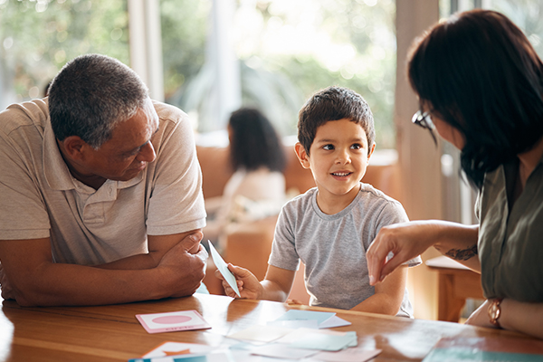 Child and parents