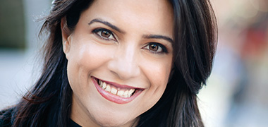 photo of Reshma Saujani wearing a black shirt