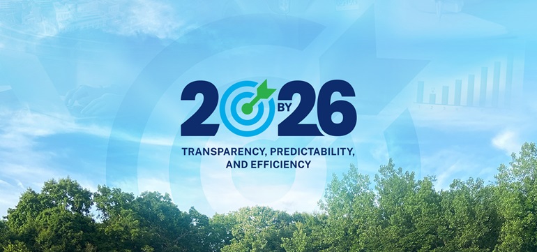 20BY26 cover page image of the sky with trees and the 20BY26 logo