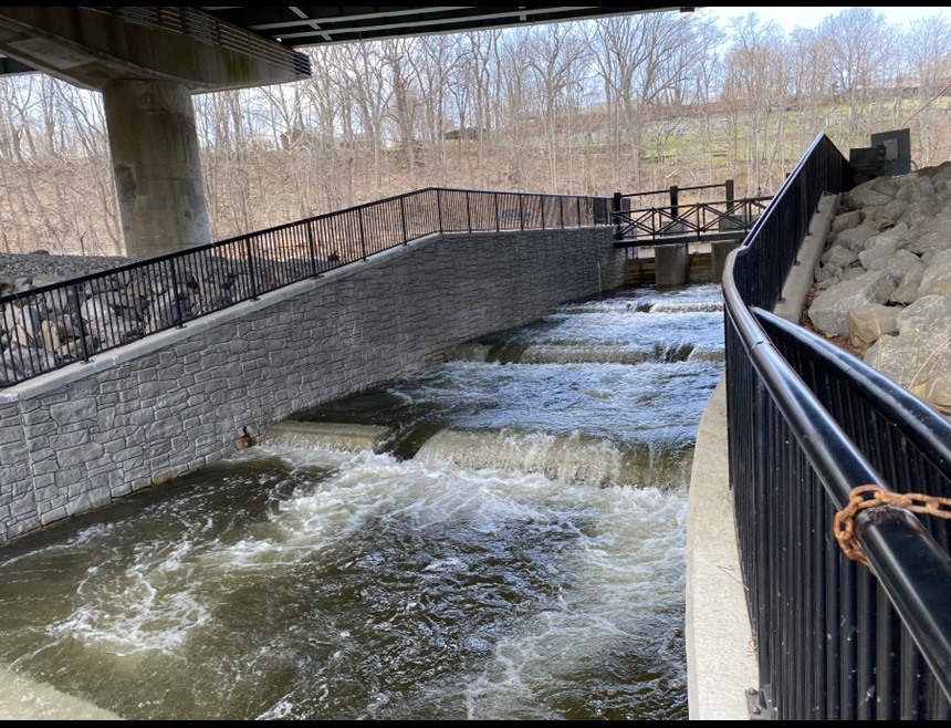 Tingue Dam open fish passage weir