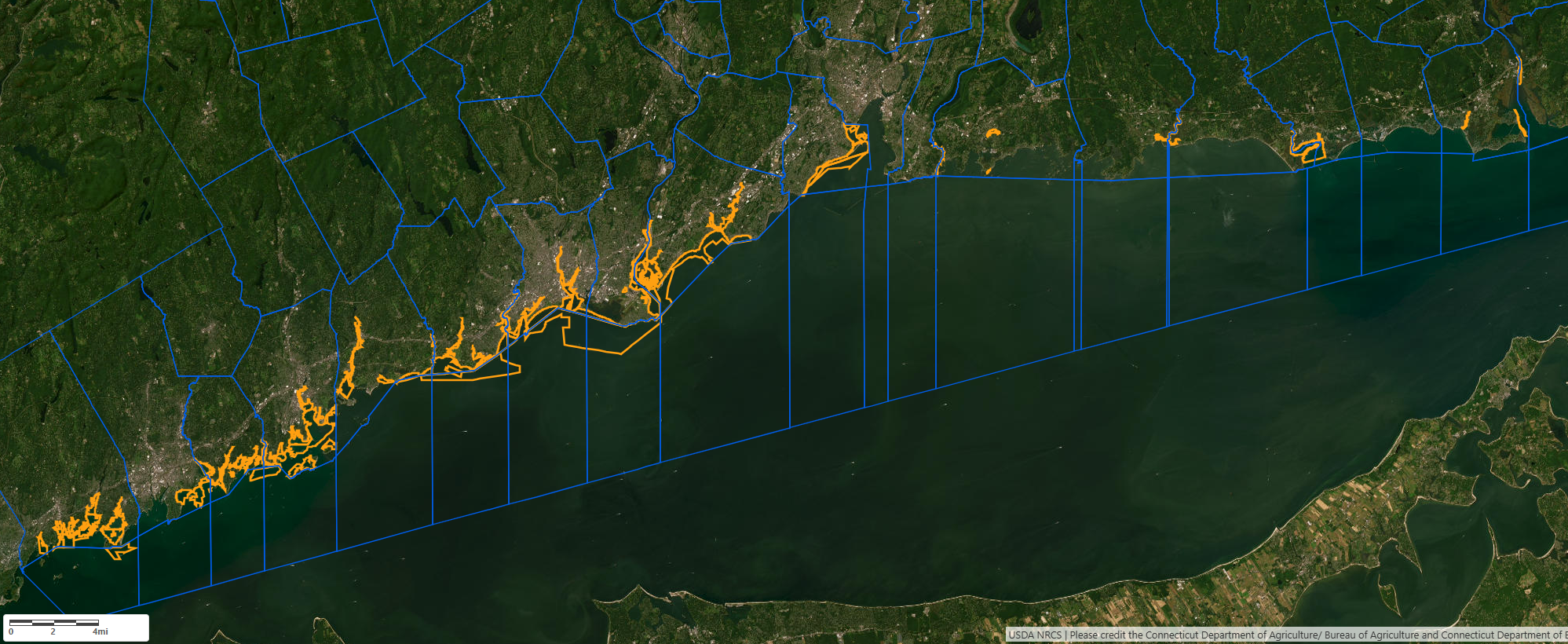 Natural oyster seed bed maps